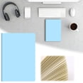 thumbnail image 1 of A5 Softcover Sewed Notebook, Lined Notebook Journal, 30 Sheets Sturdy Sewn Binding Notebook, Smooth Writing Pad, Portable Compact Size for Daily Note-Taking, Work & Personal Use, Light Blue, 1 of 7