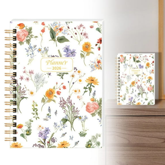 A5 Spiral Notebook with 160 Tearable Pages, White Color Cover for Meeting Notes, Study & Travel Diaries, Portable Coil Bound Writing Journal for School & Office