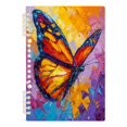 thumbnail image 1 of A5 Spiral Notebook 60 Sheets Diary Removable & Adjustable Wire Binding Journey Note 80g Paper Colorful Butterfly Flying 1PCS, 1 of 7