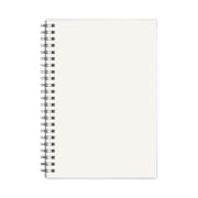 A5 Spiral Notebook with Blank Pages, 80-Sheet Notepad with Flexible Plastic Cover for Campus and Office, Portable Writing Journal for Notes, Planning, and Everyday Use