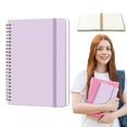 thumbnail image 1 of A5 Spiral Notebook Journal Hardcover Lined Notebook 140 Pages 100 GSM Writing Notebook with Elastic Closure and Inner Pocket for Work Study Planning Organization Note Taking Multi Color Available, 1 of 9