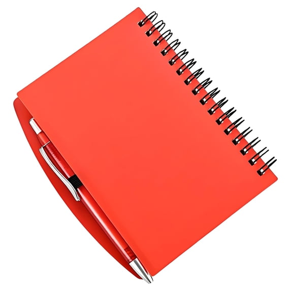 A5 Spiral Notebook with Pen, Mini Lined Notepad with Pen Holder, Solid Color Travel Notebook, Portable Writing Notebook, Mini Notebook Journals, Small Notepad Notebooks for Note Taking