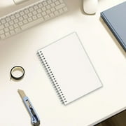 A5 Spiral Notebook | Ruled, Graph Grid, Blank Pages | 80 Sheets | Thick White Paper | Flexible Plastic Cover | Durable, Lightweight, Portable 8.07x5.51 in | Multipurpose Journal, Office, Note Taking