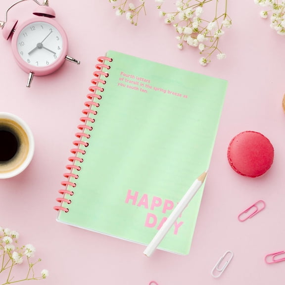 A5 Spiral Notebook Wirebound Journal 80 Sheets College Ruled with Thick Paper for School Office Note Taking Travel