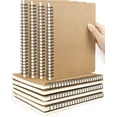 thumbnail interactive-video image 1 of 10 Pack A5 Spiral Notebooks - 5.5x8.3 Inch Blank Sketch Journals 100 Pages Each 1 of 10