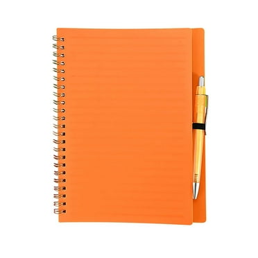 A5 Student Notebook with Pen - PP Loose-Leaf Business Notebook for Homework and Supplies