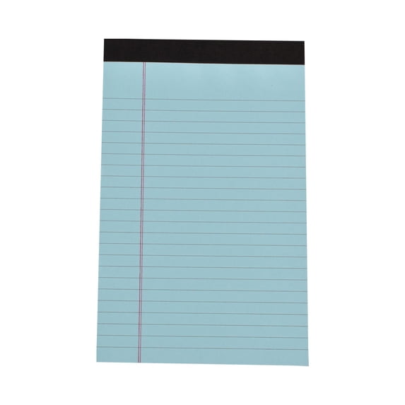 A5 Tearable Portable Notepad,Thick 80gsm paper,Ink-proof&Wear-resistant, Smooth Small Legal Pads Colored 30sheets/Pad(5*8"),blue