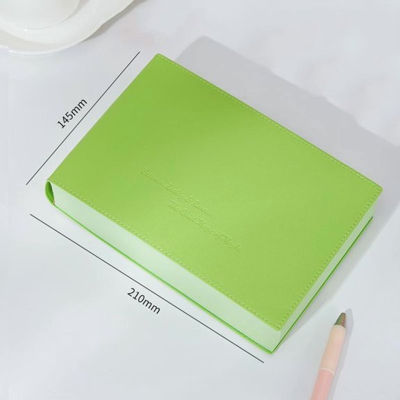 A5 Thick Journal Notebook, 720 Pages 80gsm Paper College Ruled Journal with Colorful Pages, Soft Leather Cover Lay Flat Ribbon Bookmark Writing Notebook for Notes, Office, School and Travel