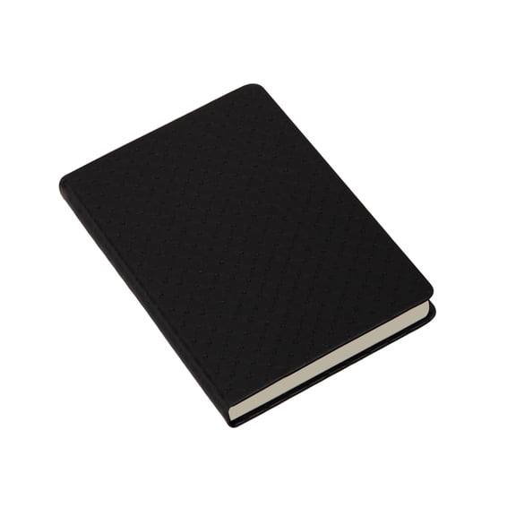 A5 Thick Notebook, Heavy-Duty Writing Notepad with Thick Pages, Matte Cover Wireless Binding Diary Notebook, 8.4x5.8 in for Home Classroom Office,Black
