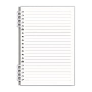 A5 Transparent Ring-Bound Notebook - Detachable Soft-Cover Binder with Horizontal Lines, 360  Foldable Design for Office