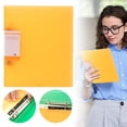A5 Transparent Ring Folder Thickened Plastic Binder for Office Document ...