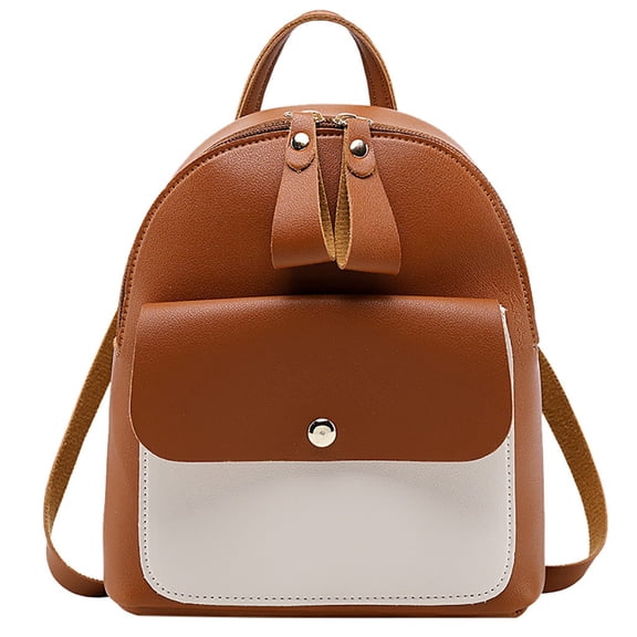A5 Travel Wallet Womens Fashion Lady Shoulders Small Backpack Letter Purse Mobile Phone Messenger Bag PU