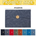 thumbnail image 1 of A5 Tri Fold Notebook, PU Leather Cover Journal, 80gsm Paper Notebook, Notebook with Buckle Closure, Soft Leather Portable Notebook, A5 Journal for Work School Travel, Leather Journal,8.3 in,E, 1 of 4