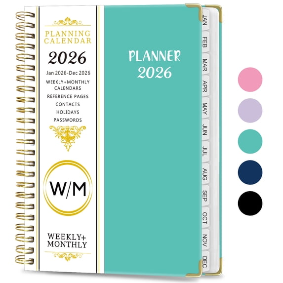A5 Weekly Planner 2026 Spiral Bound 2026 Planner with Monthly Calendar