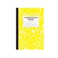 thumbnail image 1 of A5 Wide Ruled Notebook, 30 Sheets 60 Pages Stitched Journal with Marble Pattern Cover, Weekly Planner and Reference Pages, Yellow, 1 of 5