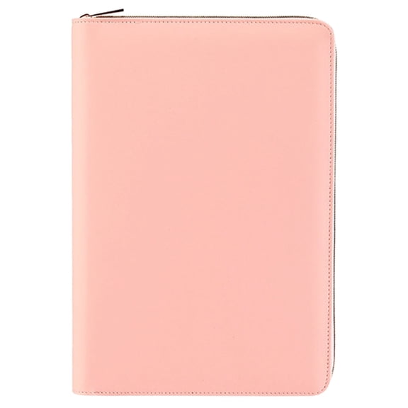 A5 Zipper PU Leather Notebook with 200 Lined Pages, Document Organizer, Multi-Purpose Portfolio
