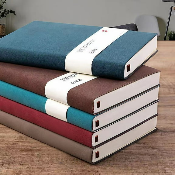 A5 and A6 Blank Journal Set 260 & 192 Page Thick Hardcover Unlined Notebooks for Office, School, and Personal Writing
