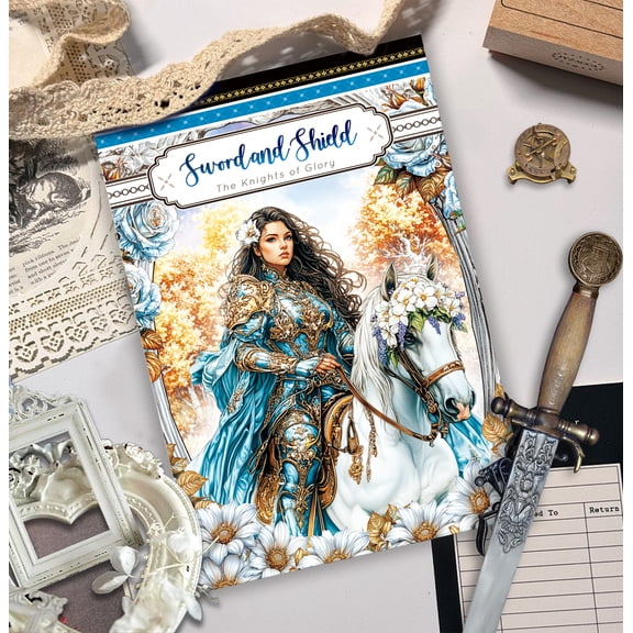 A5 retro sticker book 20 pcs/set pet material pre-cut model Panda Knight nature landscape pattern creative basic decoration collage