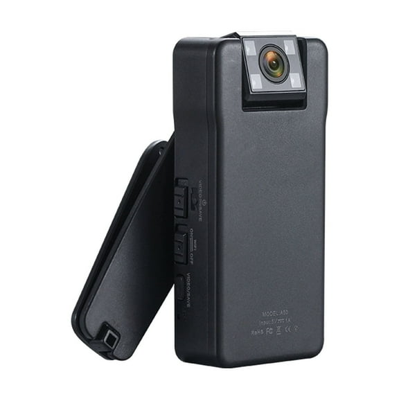 A50 1080P Mini Camera Remote Control 150 Degrees Wide Angle Rotation Lens Bodycam with Rotating Back Clip ,Ultra HD