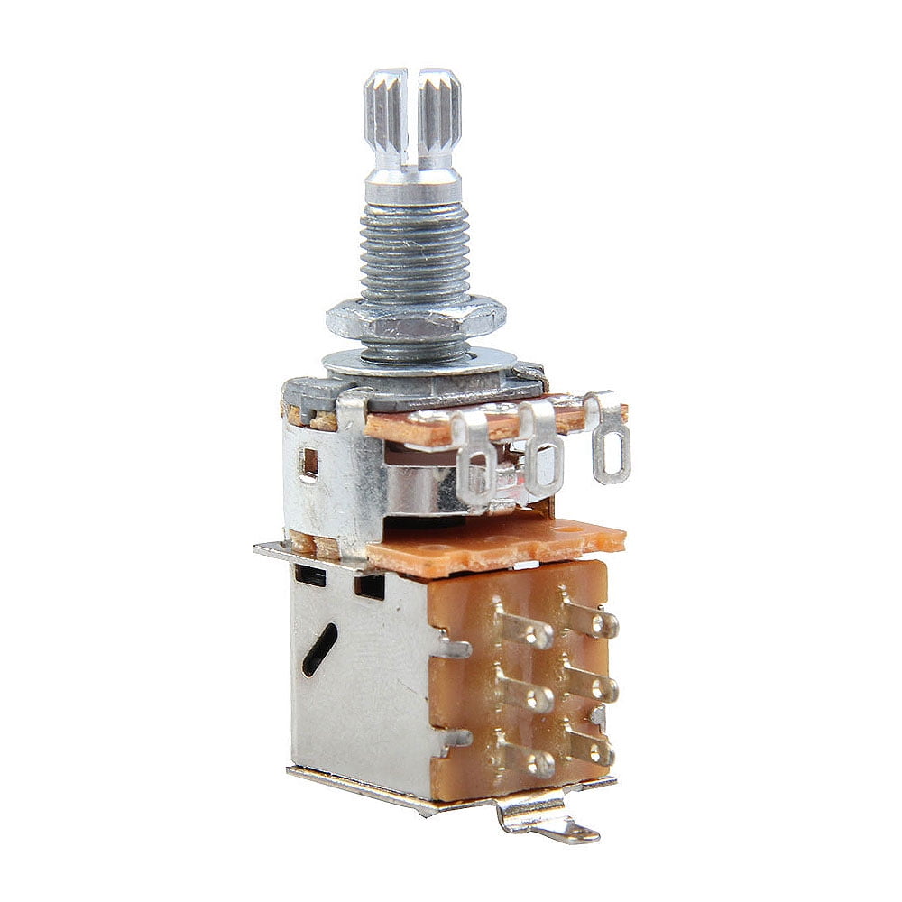 Potentiomètre Push-Pull Pour Guitare / Basse - A/B500K Ou A/B250K - Axe 18mm
