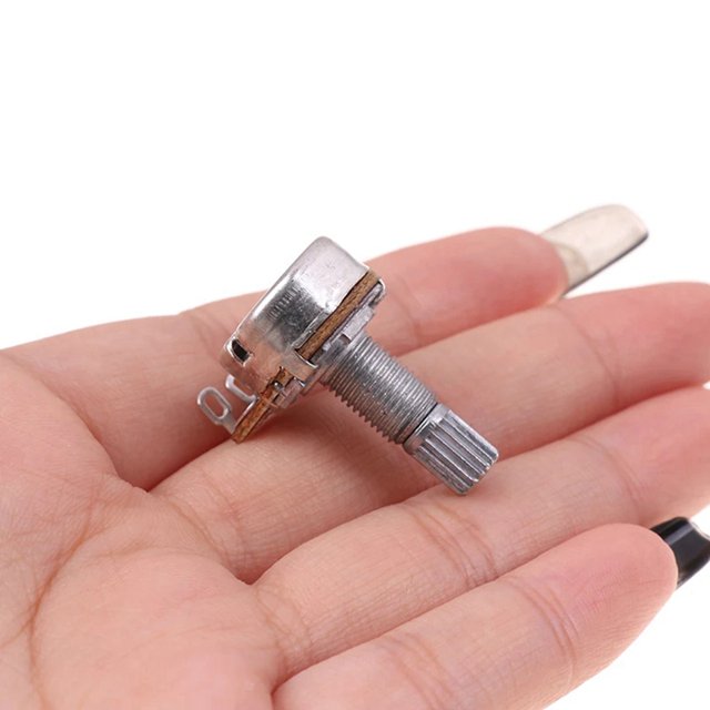 A500K Potentiometer Spline Small Pot Electric Guitar Bass Effect Amp
