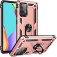 thumbnail image 1 of A52 5G Case, Samsung Galaxy A52 4G/5G Case Military Grade Protective Samsung A52 5G Cases Cover with Ring Car Mount Kickstand for Samsung Galaxy A52 4G/5G - Rose Gold, 1 of 12