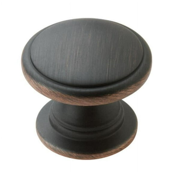 A53012 ORB Amerock Knob, 1.25 in. Allison, Oil Rubbed Bronze