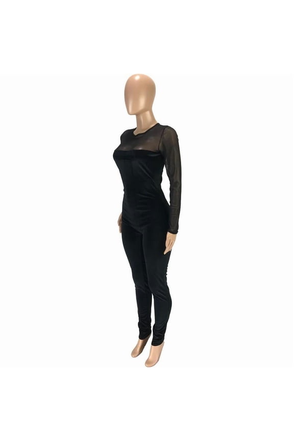 Ladies Jumpsuit Long Sleeve Designer Sexy Elegant Fashion Slim Fit Pullover Comfortable