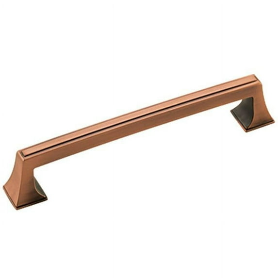 A53530 BC Amerock Pull 160 mm. Sqr Mulholland, Brushed Copper
