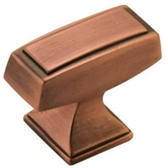 A53534 2 BC Amerock Knob, 1.5 x 0.63 Mulholland, Brushed Copper