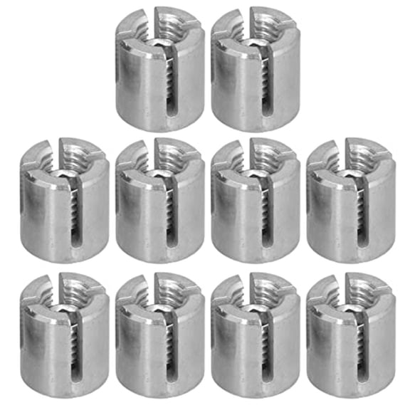 A53Q-24pcs Stainless Steel Wire Rope Green Wall Pergola Accessories Cross Clamp 3mm Steel Wire Green Wall Pergola Cross Clamp