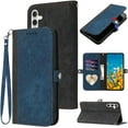 thumbnail image 1 of A54 Case Wallet,for Samsung A54 5G Case,RFID-Blocking Card Holder Slots,Leather Stand A54 5G Flip Cases,Wrist Strap,Magnetic Closure,Shockproof Protective Cover for Samsung Galaxy A54 5G (Blue), 1 of 14