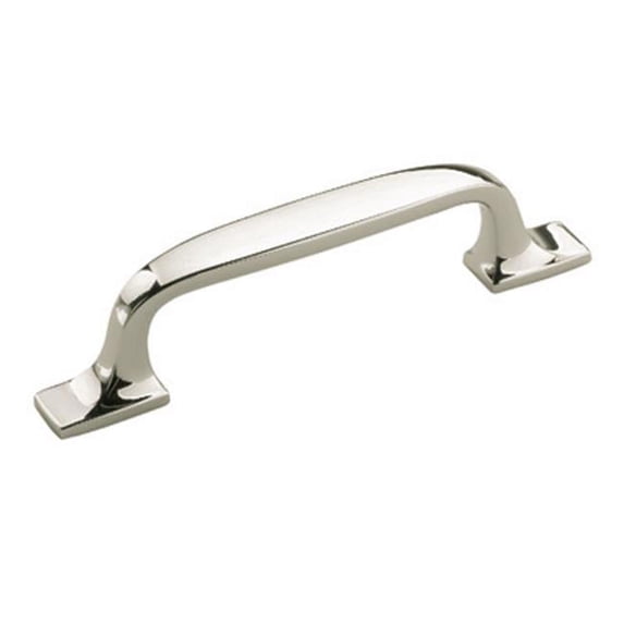 A55316 PN Amerock Pull 3 in. Highland Ridge, Polished Nickel