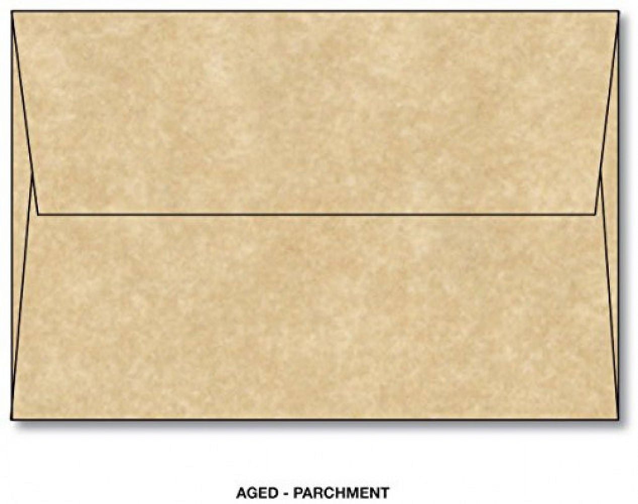 A6 (4 3/4 X 6 1/2) Parchment Envelopes Aged 60 Lb Text 25 Envelopes