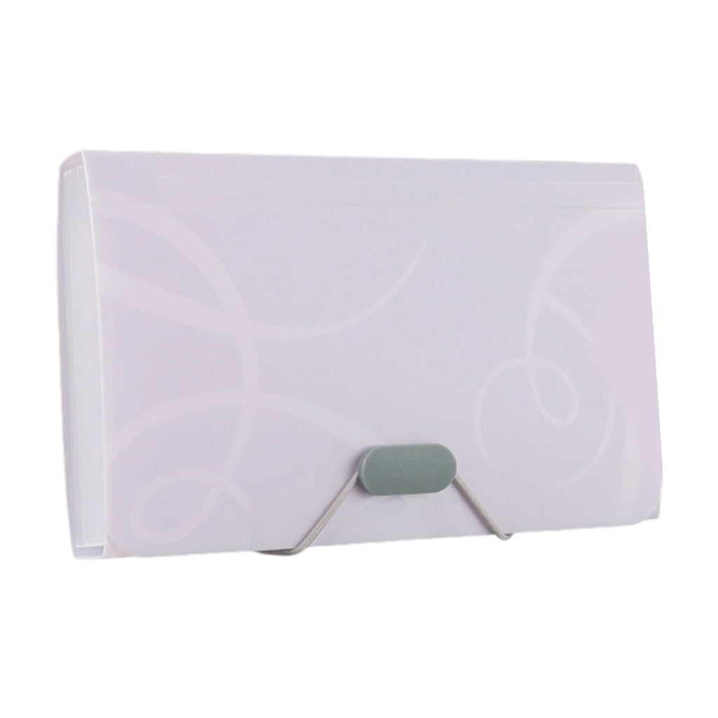 A6 B6 Accordions File Organiser with Elastic Closure Filing Box ...