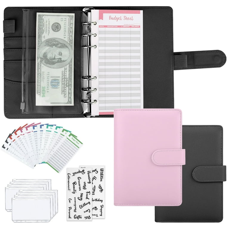 PVC Portable Folder Bag Sticker Holder Photo Album Name Card Collection 6  Hole Binder Planners Storage