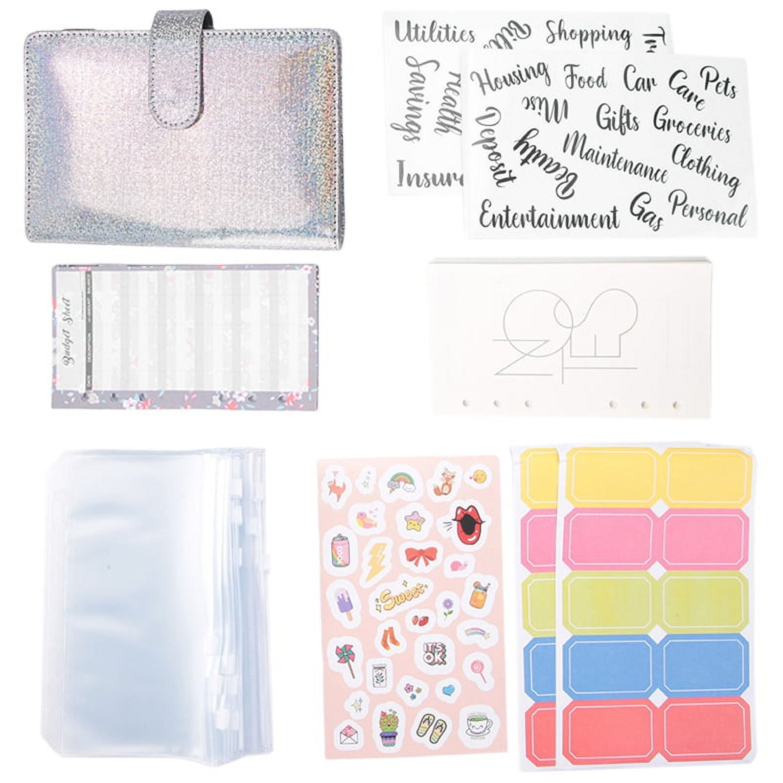 A6 Budget Planner Binder with Zipper Envelopes Cash Envelopes A