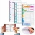 thumbnail image 1 of A6 Colorful Weekly Monthly Planner Calendar Inserts 6 Hole Expense Budget for A6 Binder Cover, Money Envelopes Organizer for Wallet, Cash Saving(1PC), 1 of 9