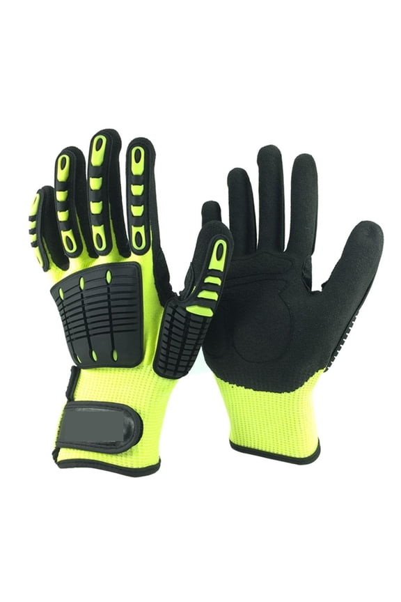 A6 Cut Resistant Anti Vibration Mechanics Safety Work Gloves Better Grip