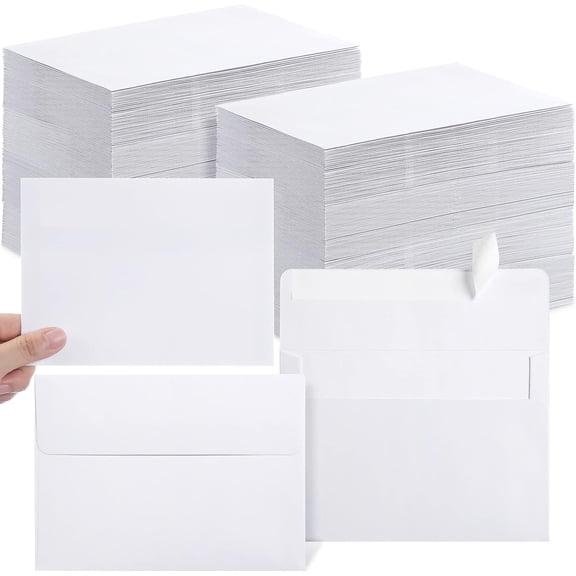 A6 Envelopes 4x6 White Envelopes for 4x6 Cards, Photos, Invitations, Wedding, Graduation, Birthday, Bridal Shower, Announcements, Baby Shower (400 Pcs)