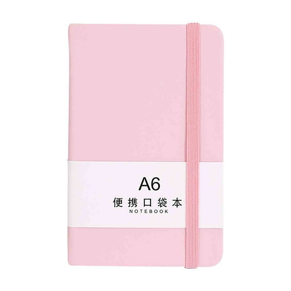 A6 Horizontal Notebook Notepad Thick Paper - Hard Cover, Portable Journal for Office Learning, 120 Pages