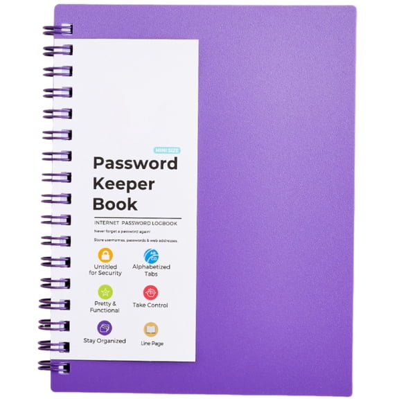 A6 Journal Notebook Password Book with Index A-Z Password Organizer