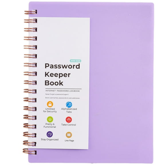 A6 Journal Notebook Password Book with Index A-Z Password Organizer