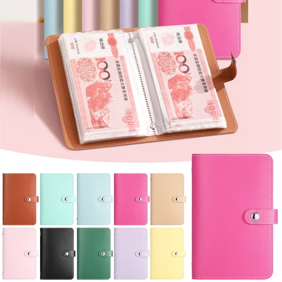 A6 Large Capacity Commemorative Banknote Album,portable collection organizer,thickened durable paper inner page design,multi grid classified storage book for coin and valuable paper daily