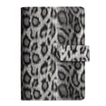 thumbnail image 1 of A6 Leopard Refillable Notebook, DIY Leather Cover Binder with Card Slots & Pen Holder, Multi-Use Journal for Writing, Notes, Travel,Black, 1 of 7