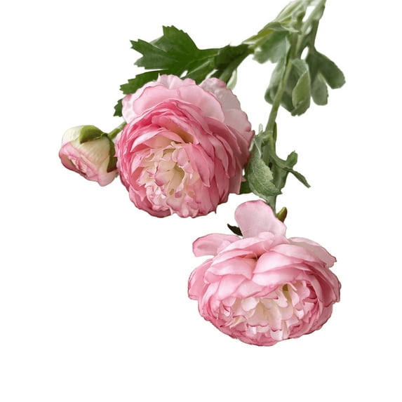 A6 Lifelike Plastic Ranunculus Stems Weather Resistant Design Vibrant Home Decor For Table Arrangements Wedding Floral Displays #10Q7U