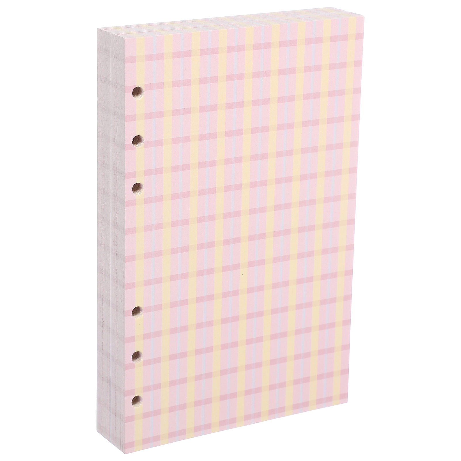 A6 Loose Leaf Paper, 160 Sheets 6.7 x 4" Grid Notebook Paper Filler Binder Refill for 6 Ring Binder Note Taking Planner Journals Professionals, Pink