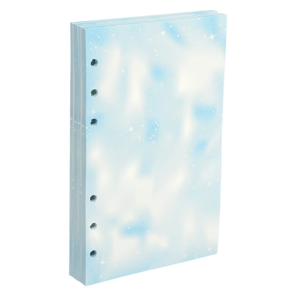 A6 Loose Leaf Paper, 160 Sheets 6.7 x 4" Render Notebook Paper Filler Binder Refill for 6 Ring Binder Note Taking Planner Journals Professionals, Blue