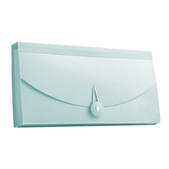 A6 Mini Accordion File Folder Bill Organizer with 13 Slots,Plastic Document Storage for Receipts,Coupons,Office Supplies Portable Home,Office,or Travel Paper Management Green