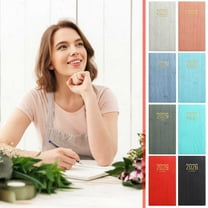 A6 Mini Notebook Organizer | Daily Planner Journal | 128 Pages | 64 Sheets | Travel Diary Memo Book | Office Organizer | 173 x 96mm | Easy Writing | Multiple Colors Options